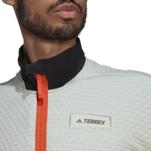 adidas Fleecepullover Terrex Utilitas Hike Half-Zip lnianozielony Męski